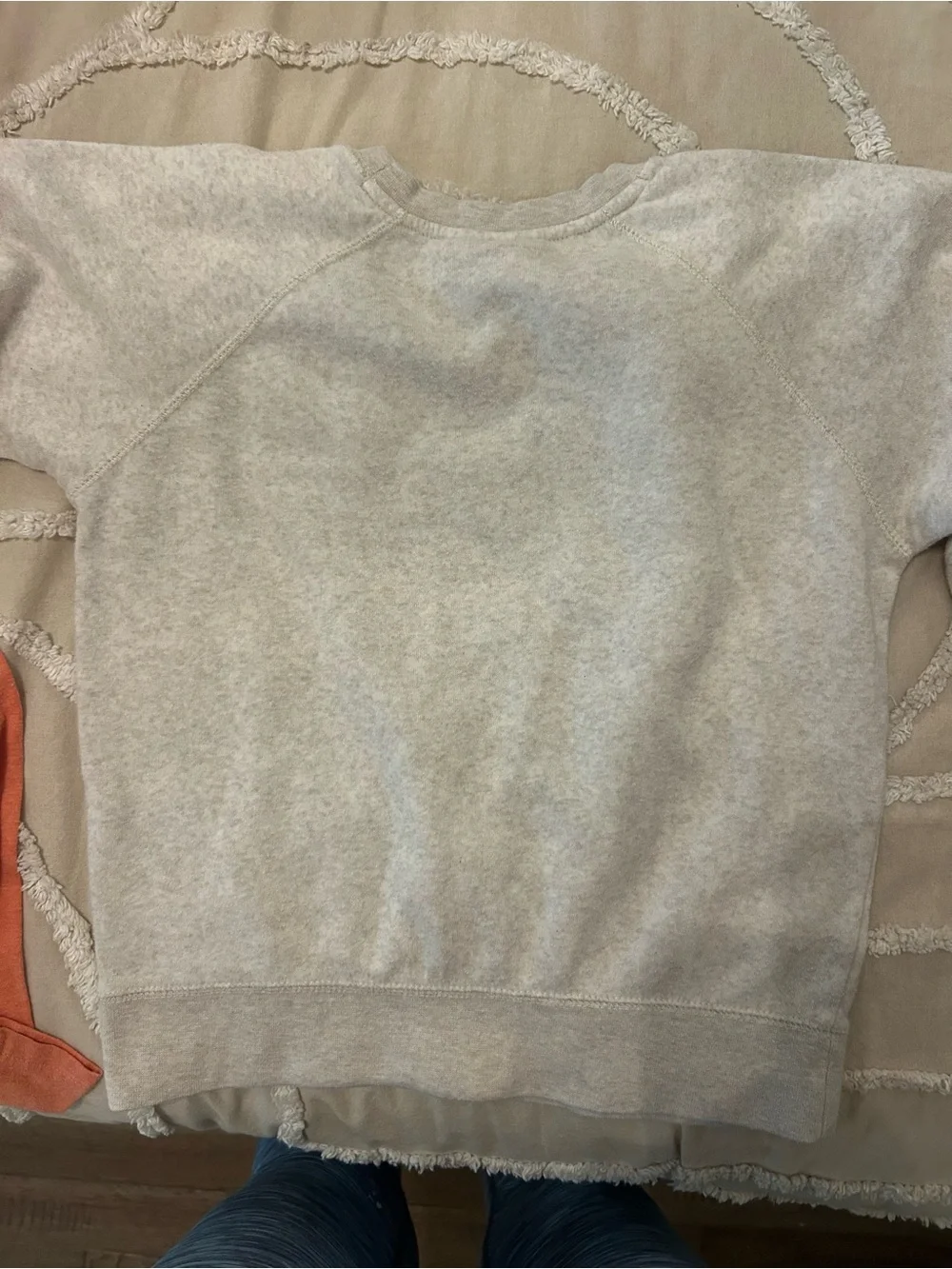 Youth Crewneck Sweatshirt in Heather Gray - Ogunquit Maine Graphic